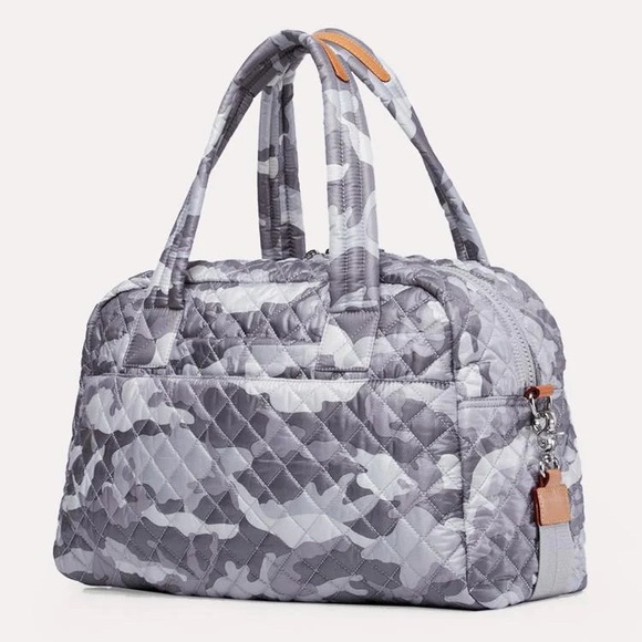 MZ Wallace Jimmy Travel Tote in Light Grey Camo great condition - Picture 3 of 8
